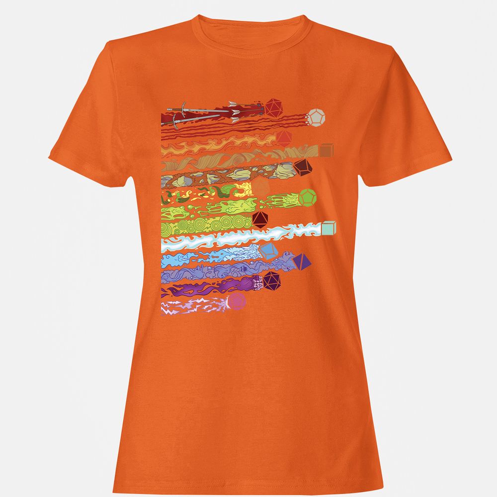 Damage Dices Women's T-Shirt - Orange - 11