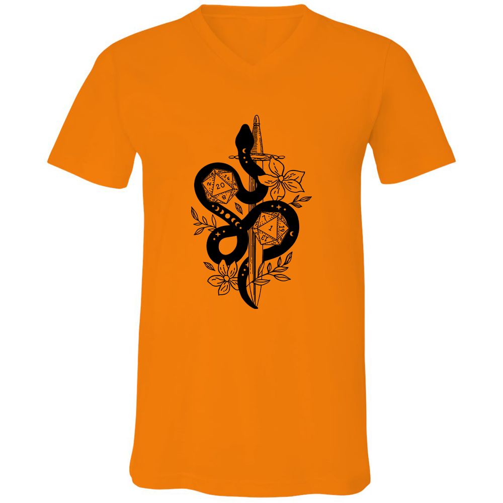 D20 Snake and Sword - Orange - 11