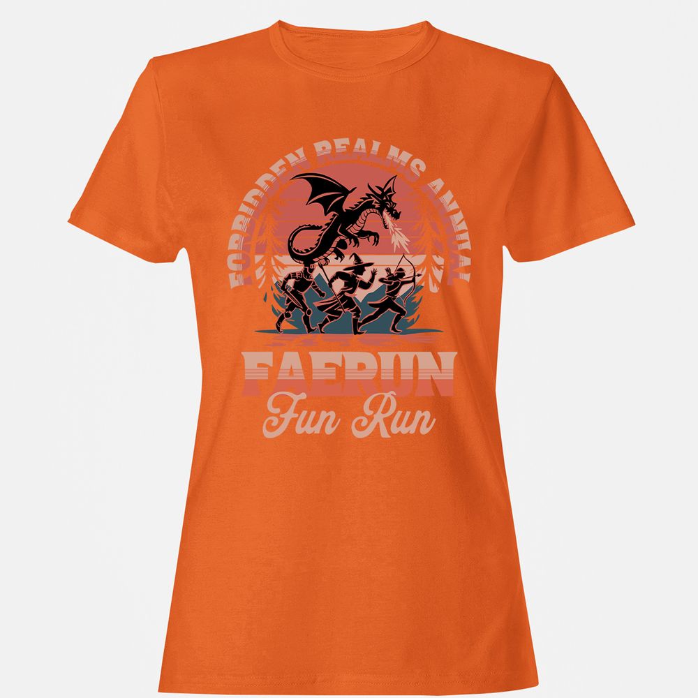 Faerun Fun Run Women's T-Shirt - Orange - 11