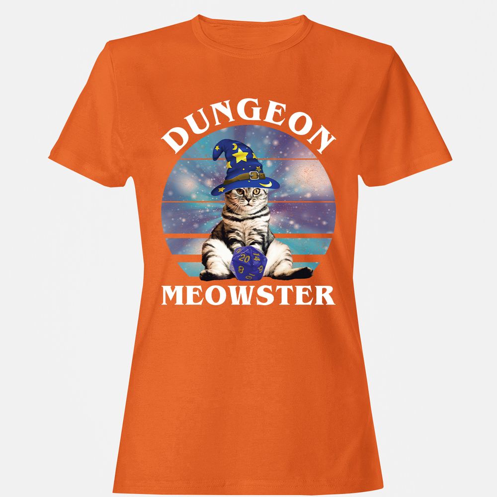 Dungeon Meowster Vintage Women's T-Shirt - Orange - 11