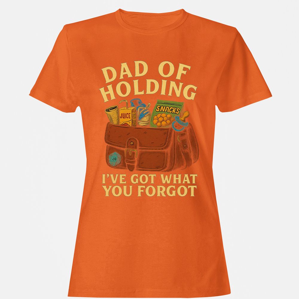 Dad Of Holding Women's T-Shirt - Orange - 11