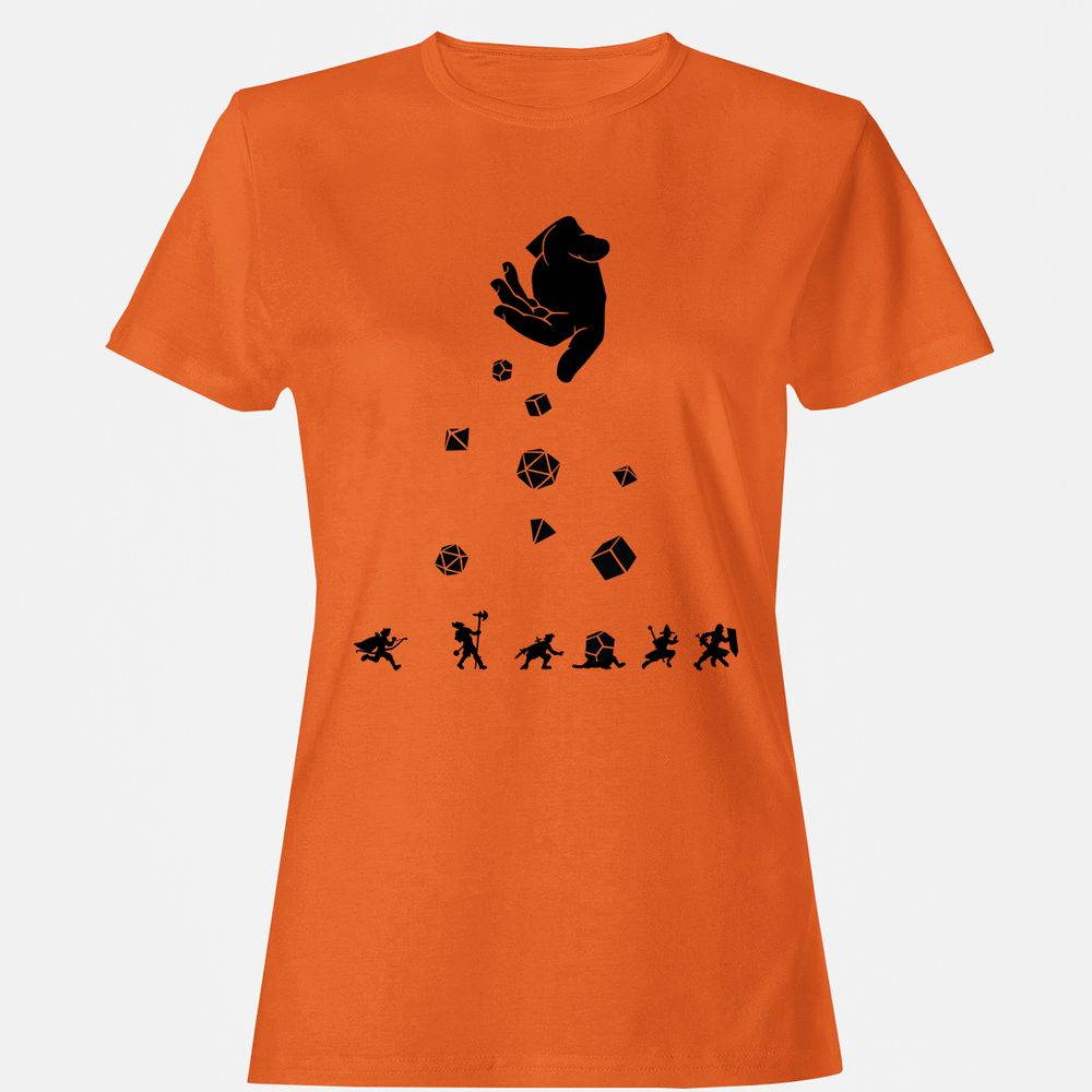 Rocks Fall, Everyone Dice Women's T-Shirt - Orange - 11