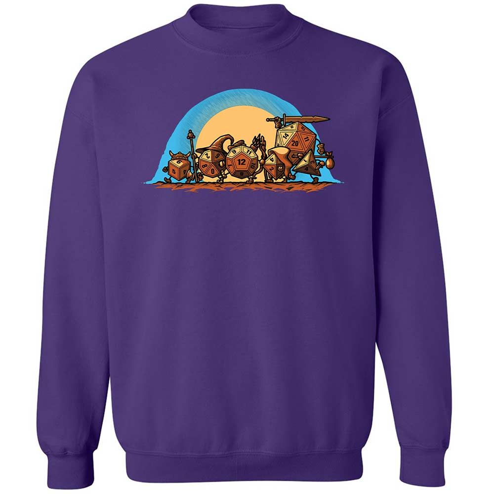 The Fellowship Of The Dice Classic Unisex Sweatshirt - Purple - 11