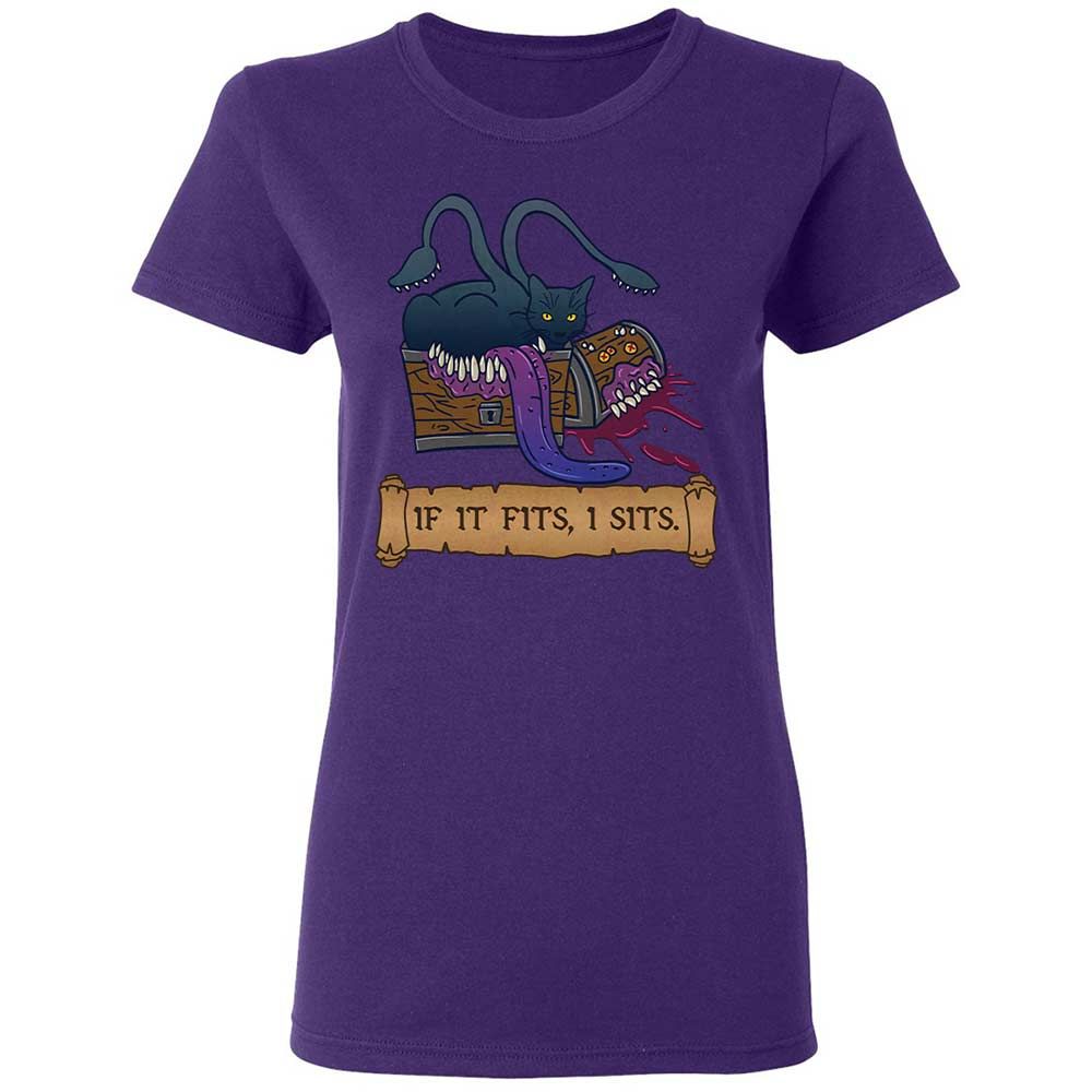 If It Fits I Sits Women's T-Shirt - Purple - 11