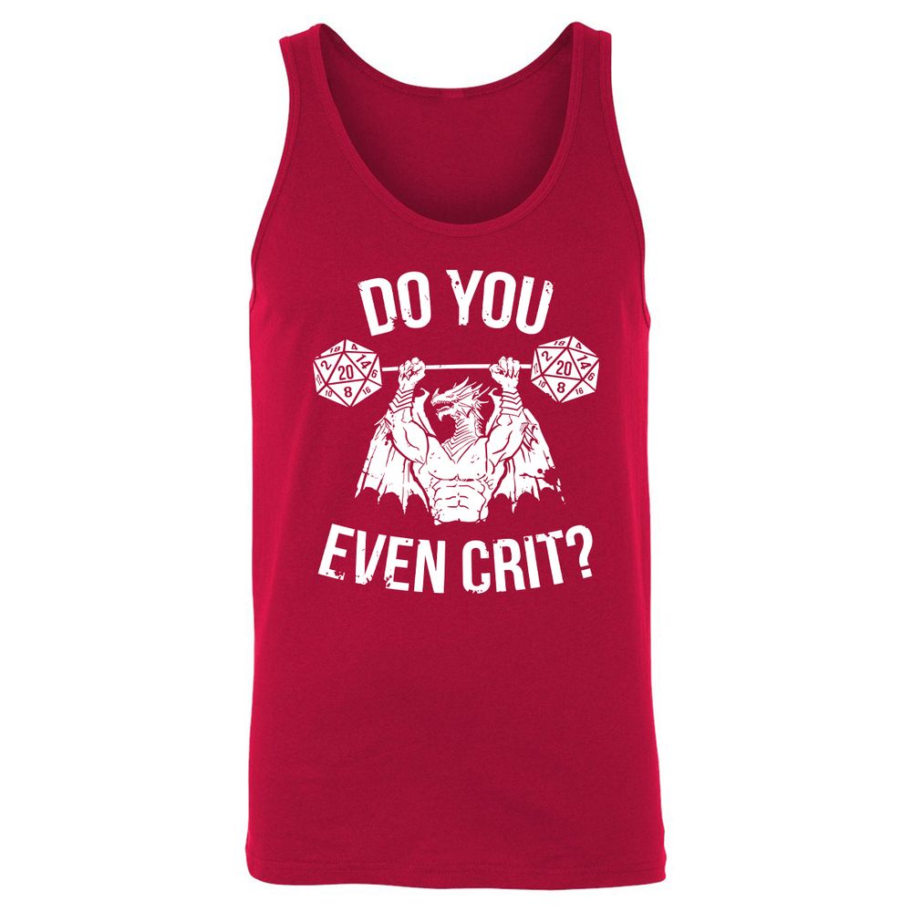 Do You Even Crit Unisex Jersey Tank - Red - 11
