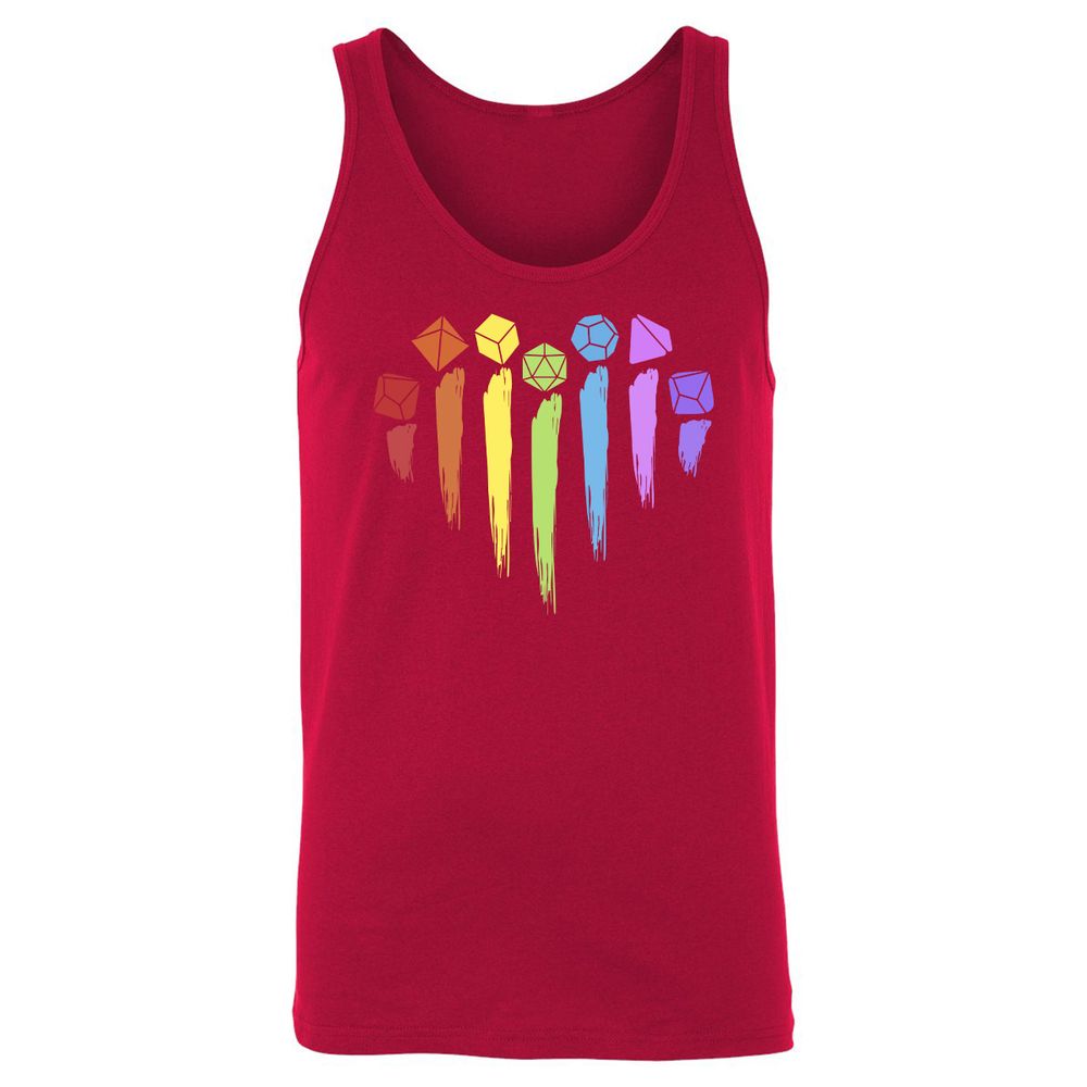 Dice Rainbow Heart Shape - Red - 11