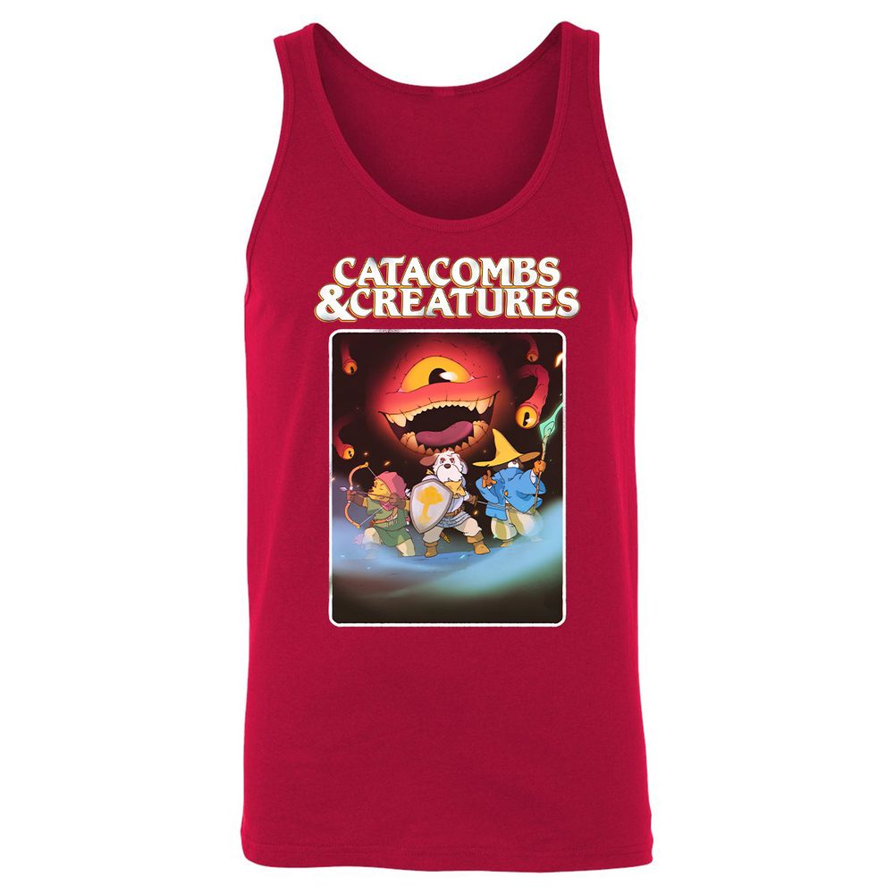 Catacombs & Creatures Unisex Jersey Tank - Red - 11