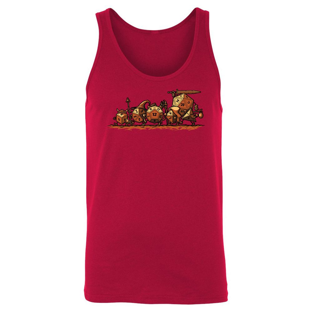 Fellowship Of The Dices Unisex Jersey Tank - Red - 11
