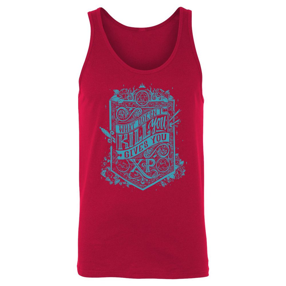 What Doesn't Kill You Gives You XP Unisex Jersey Tank - Red - 11