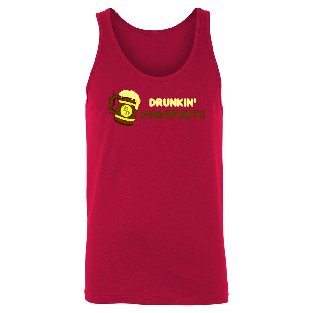 Drunkin' Dwartnuts Unisex Jersey Tank - Red - 11