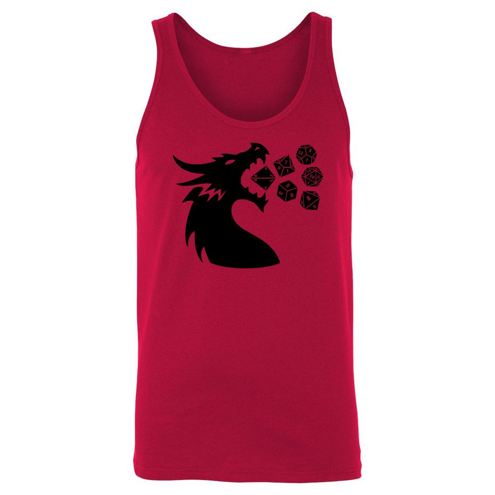 Pac And Dragon Unisex Jersey Tank - Red - 11