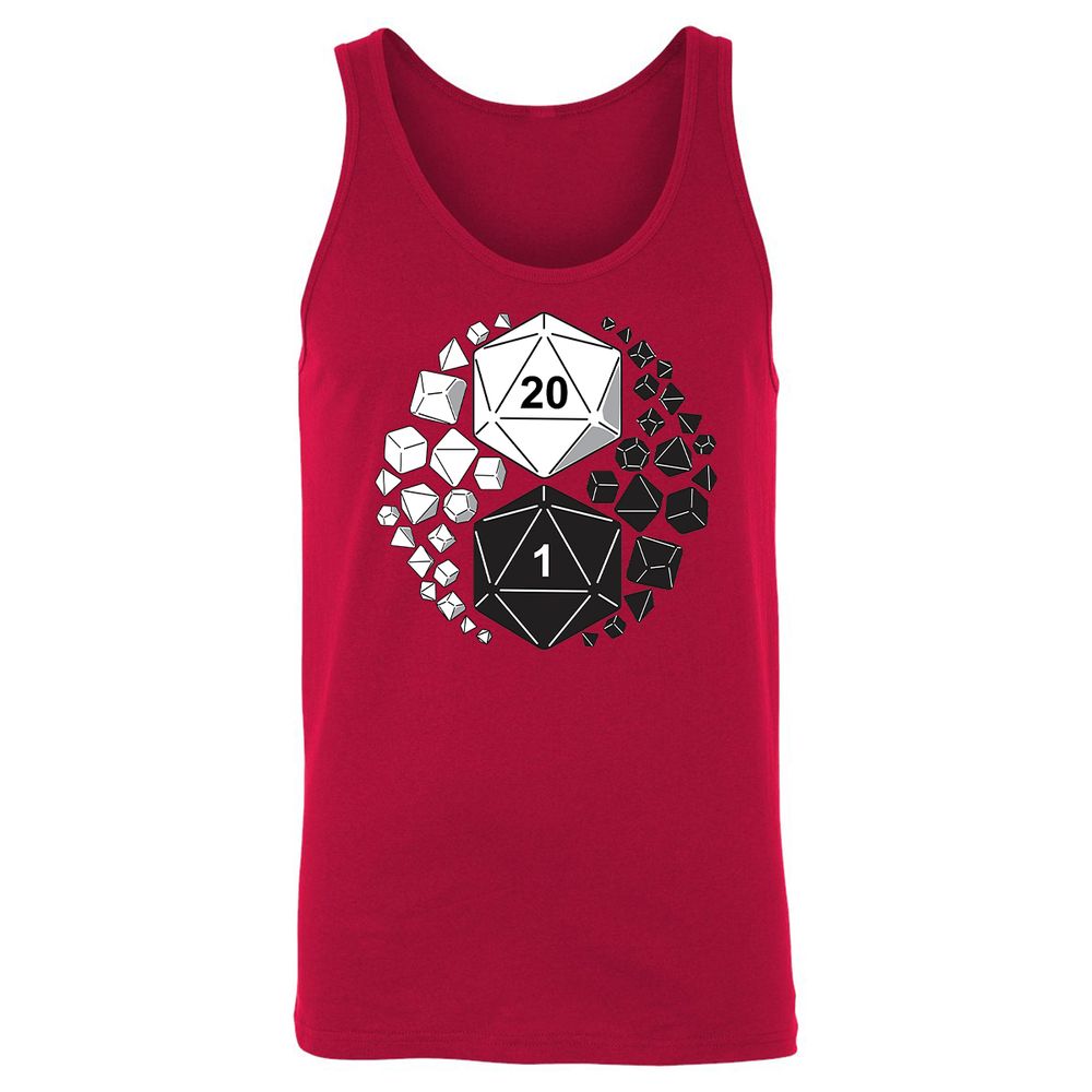 Gaming Yin Yang Unisex Jersey Tank - Red - 11