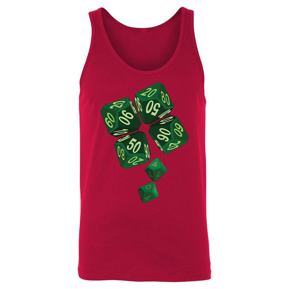 Dice Clover Unisex Jersey Tank - Red - 11