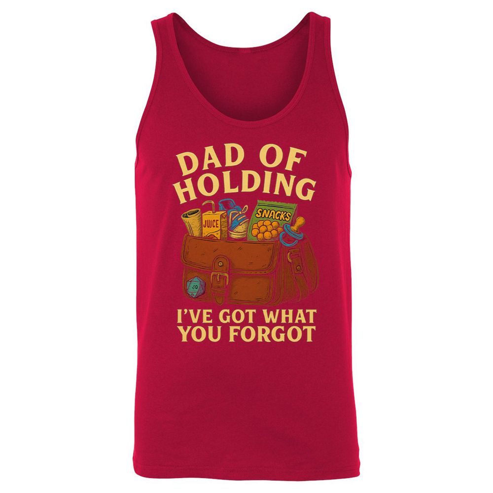 Dad Of Holding Unisex Jersey Tank - Red - 11