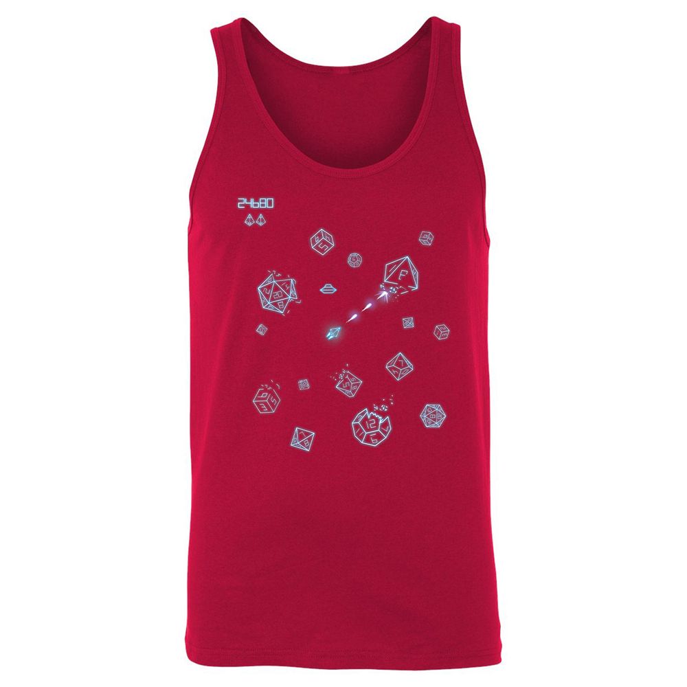 The Dices Game Unisex Jersey Tank - Red - 11