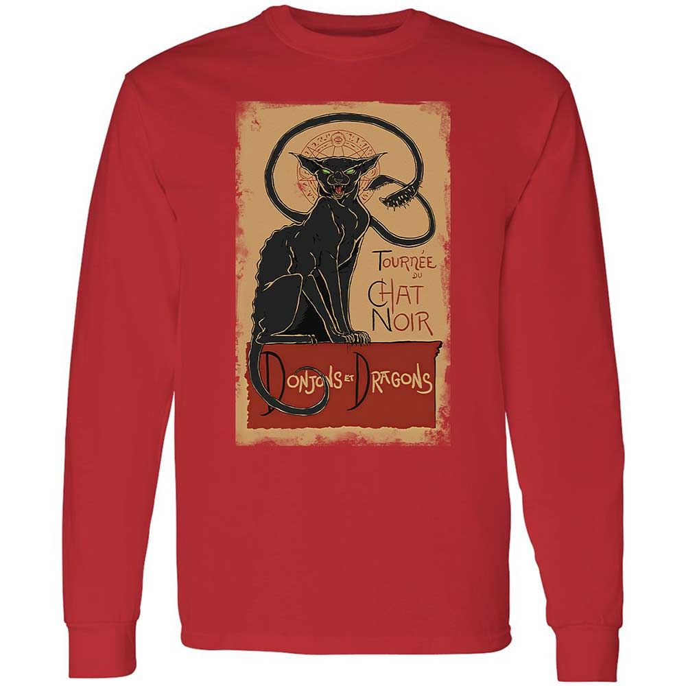 Tournee Du Chat Noir Long Sleeve T-Shirt - Red - 11