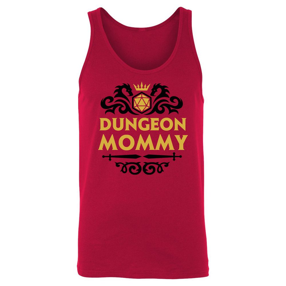 Dungeon Mommy Unisex Jersey Tank - Red - 11