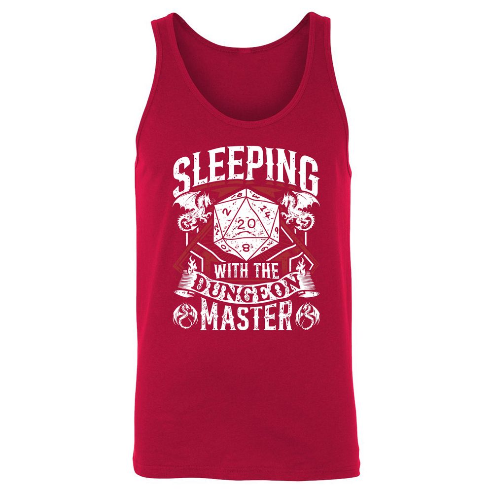 Sleeping With The DM Unisex Jersey Tank - Red - 11