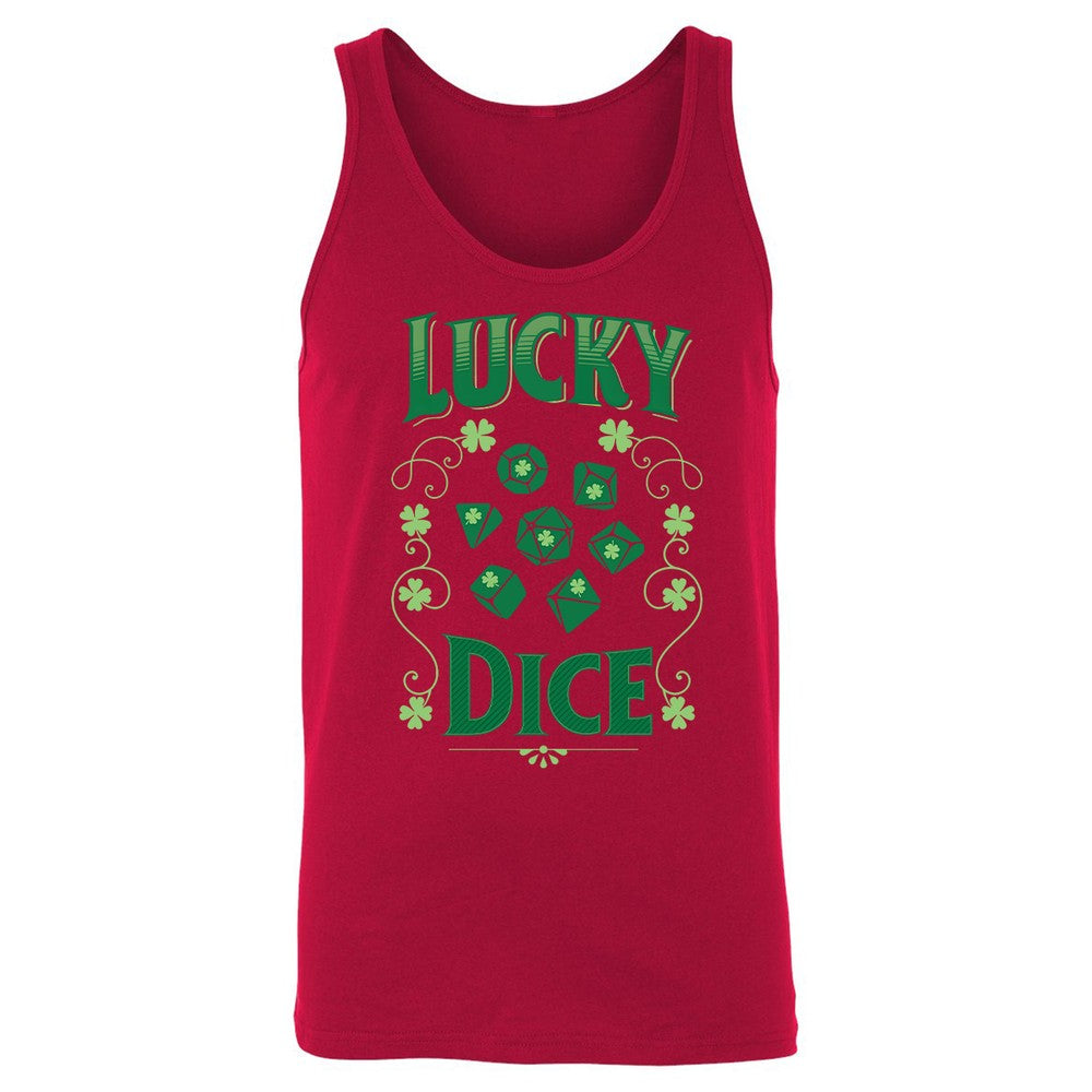 Lucky Dice Unisex Jersey Tank - Red - 11