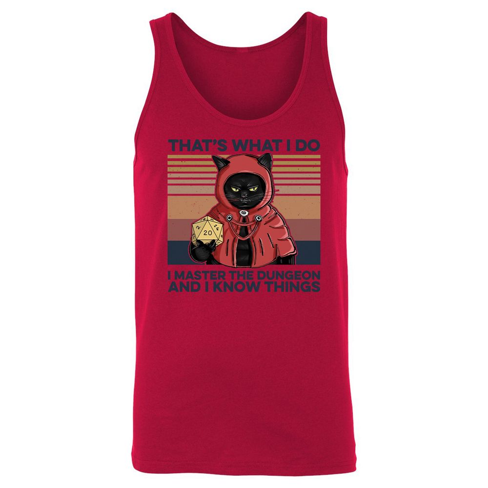 I Master The Dungeons Unisex Jersey Tank - Red - 11