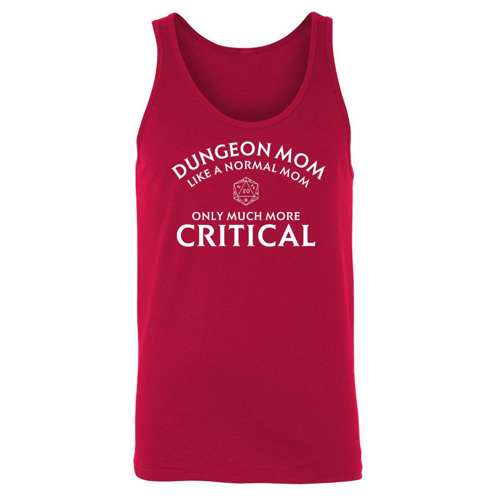 Dungeon Mom Normal Mom Unisex Jersey Tank - Red - 11