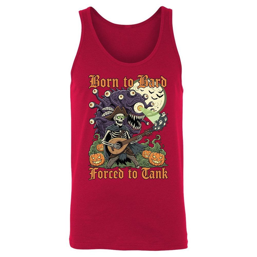 Born to Bard – Forced to Tank Unisex Jersey Tank - Red - 11