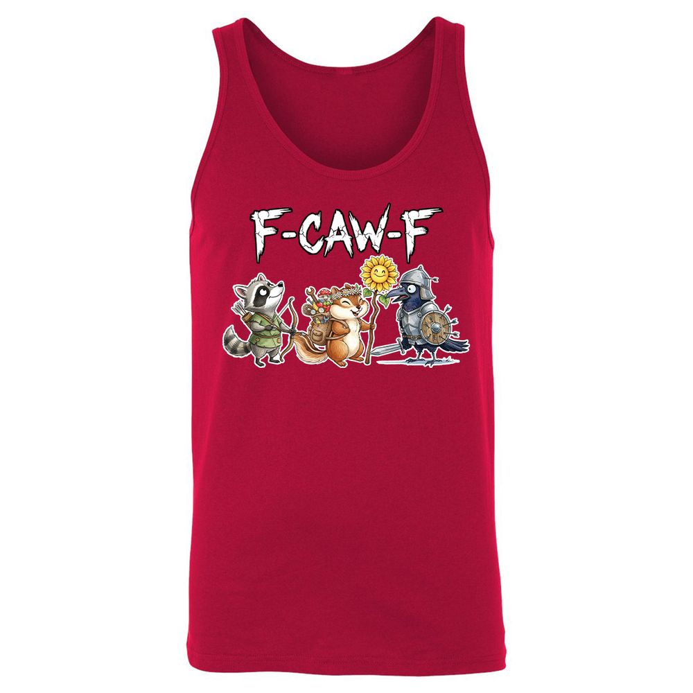 F-CAW-F Adventuring party Unisex Jersey Tank - Red - 11
