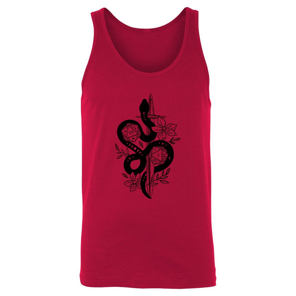 D20 Snake and Sword - Red - 11