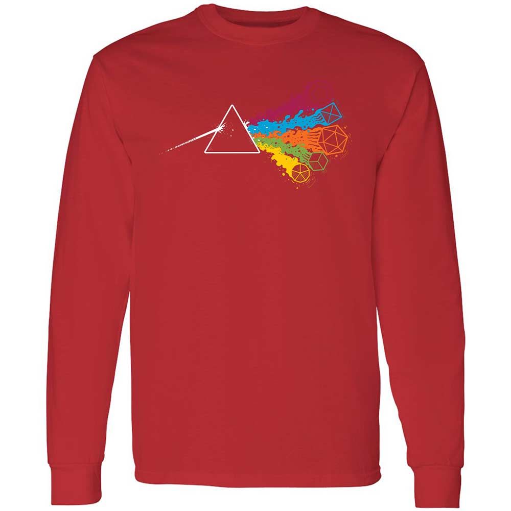 Dark Side Of The Dices Long Sleeve T-Shirt - Red - 11