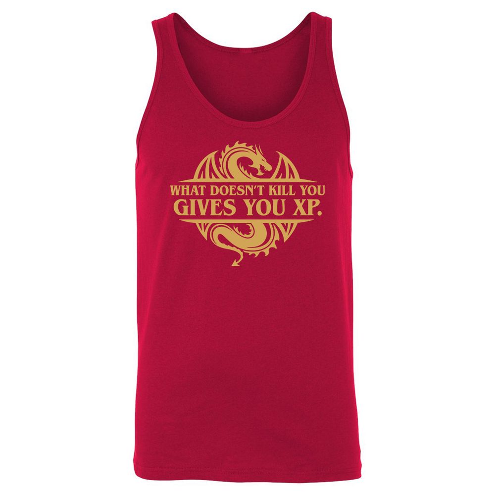 What Doesn't Kill You Gives You XP Unisex Jersey Tank - Red - 11