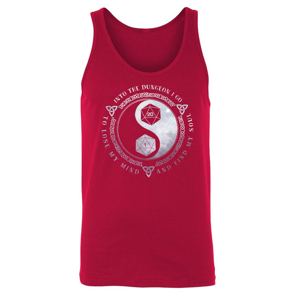 Into The Dungeon I Go Unisex Jersey Tank - Red - 11