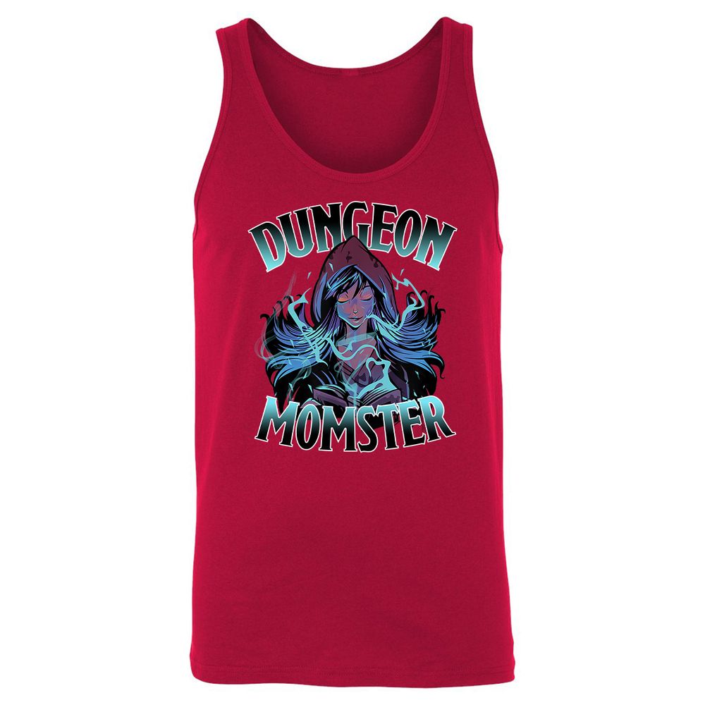 Dungeon Momster Unisex Jersey Tank - Red - 11