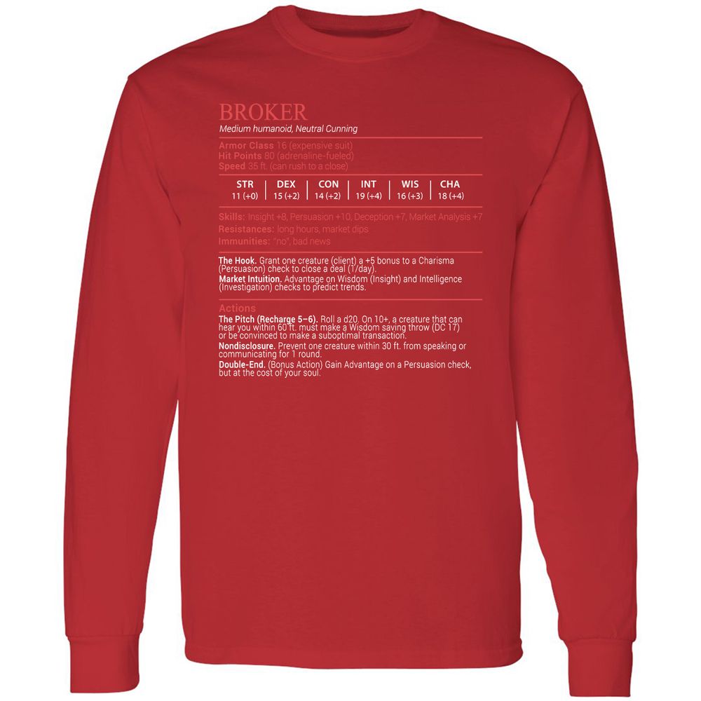Broker Stats Block - Red - 11