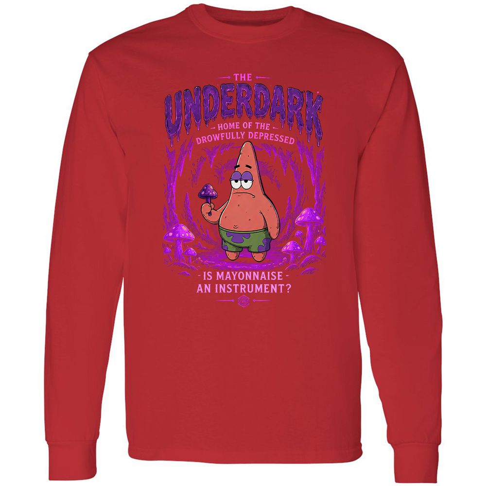 The Underdark Long Sleeve T-Shirt - Red - 11