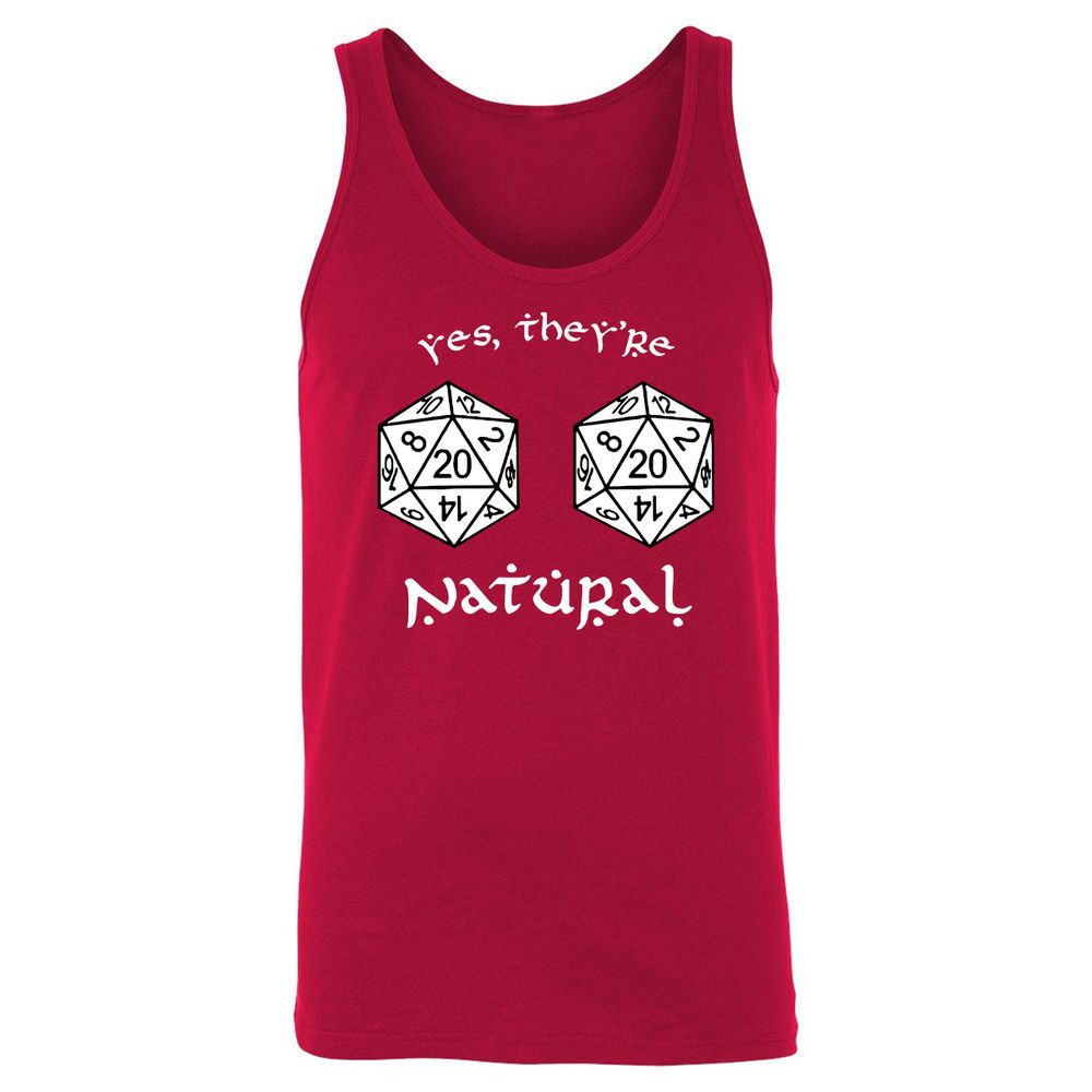 They Are Natural Unisex Jersey Tank - Red - 11