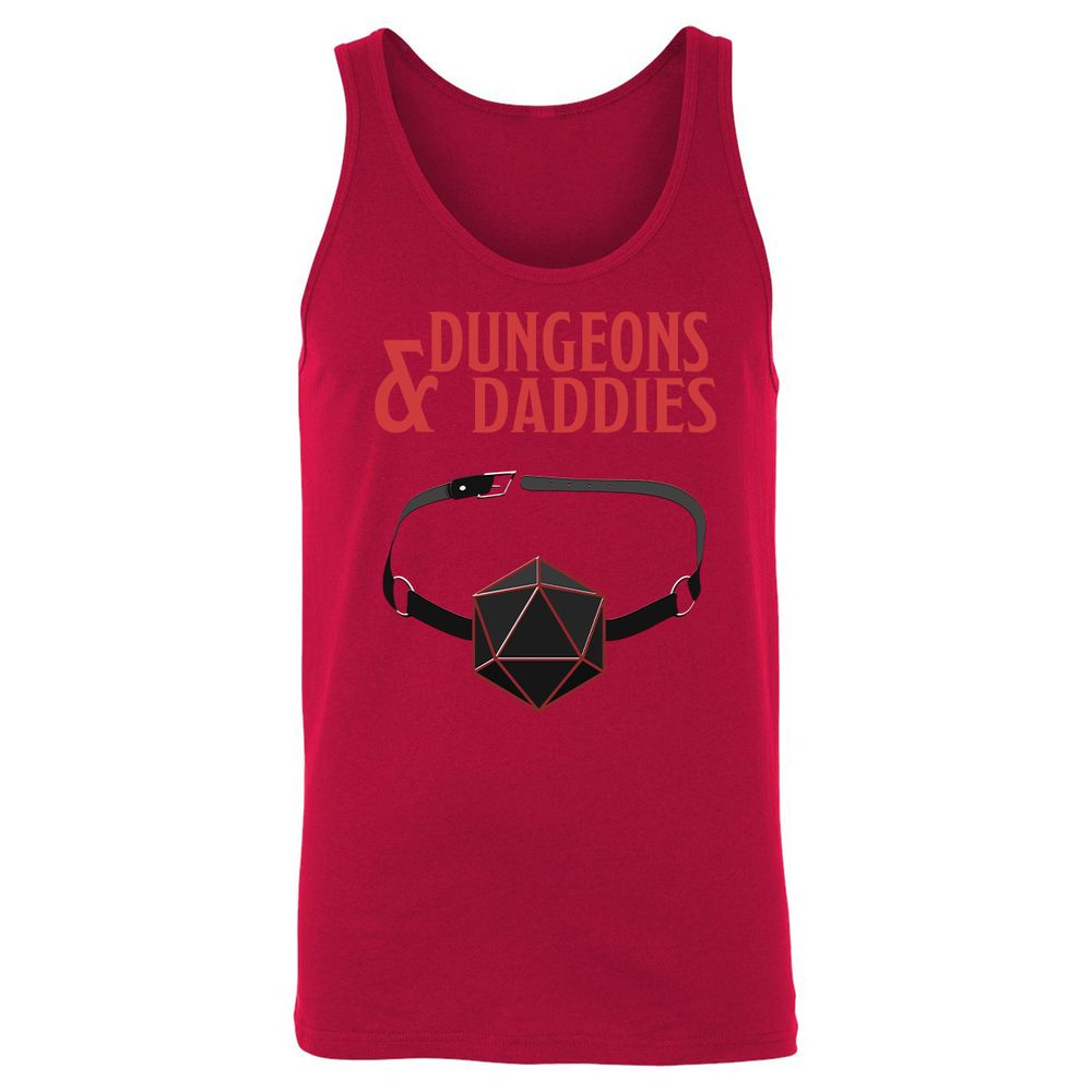 Dungeons And Daddies Unisex Jersey Tank - Red - 11