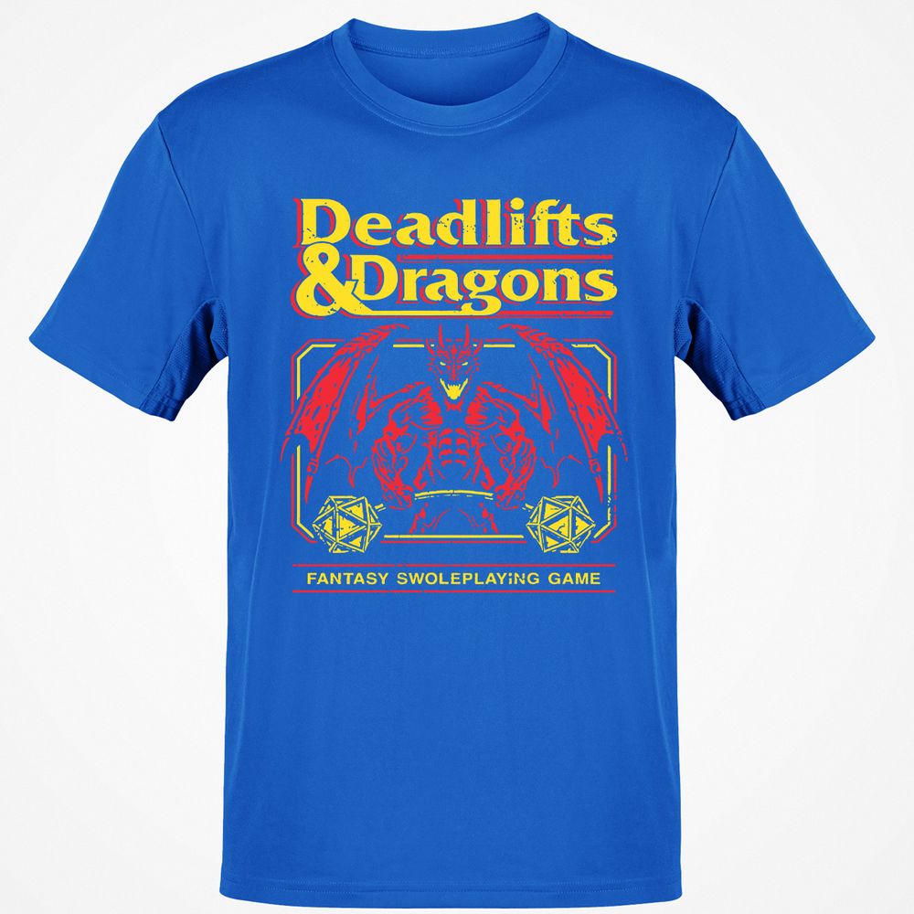 Deadlifts And Dragons Classic Unisex T-Shirt - Royal - 11