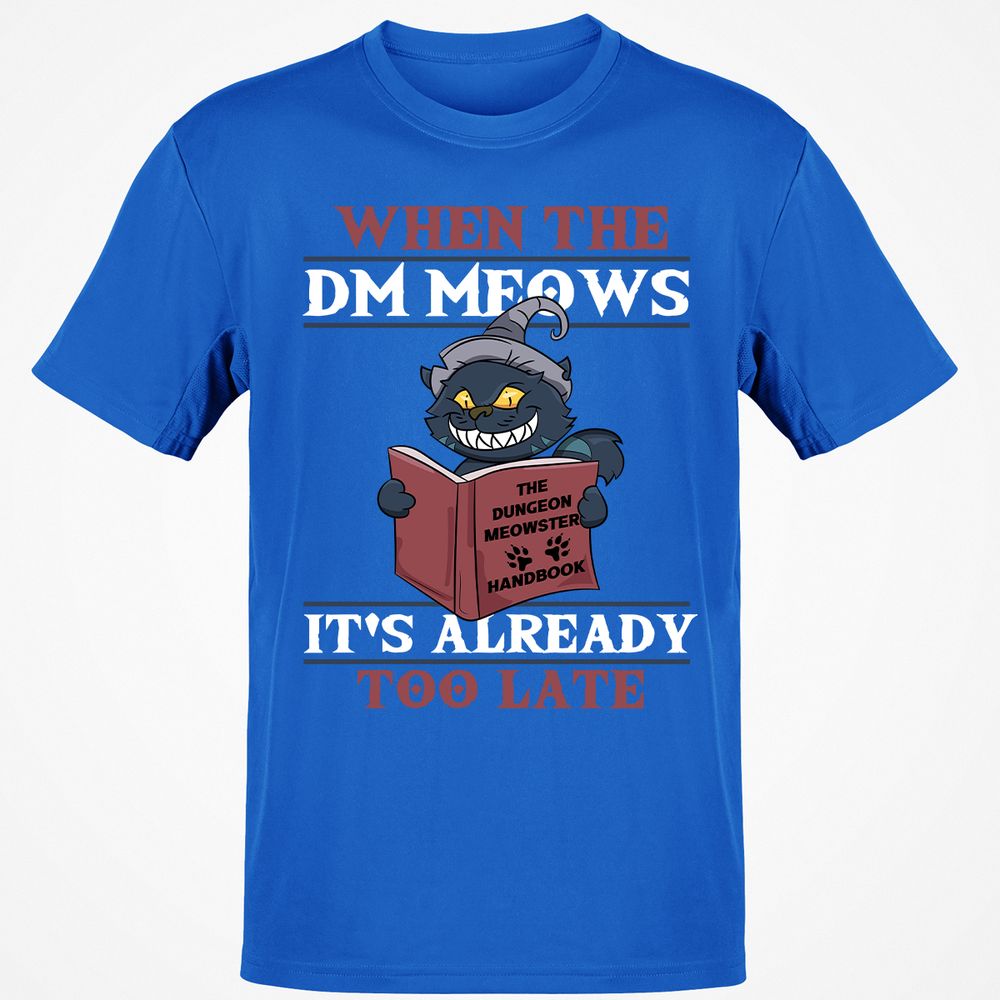 When The DM Meow T-Shirt - Royal - 11