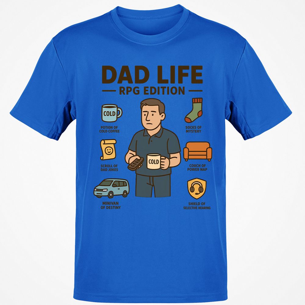 Dad Life RPG Edition Classic Unisex T-Shirt - Royal - 11