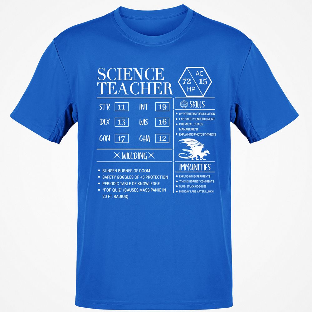 Science Teacher New Classic Unisex T-Shirt - Royal - 11