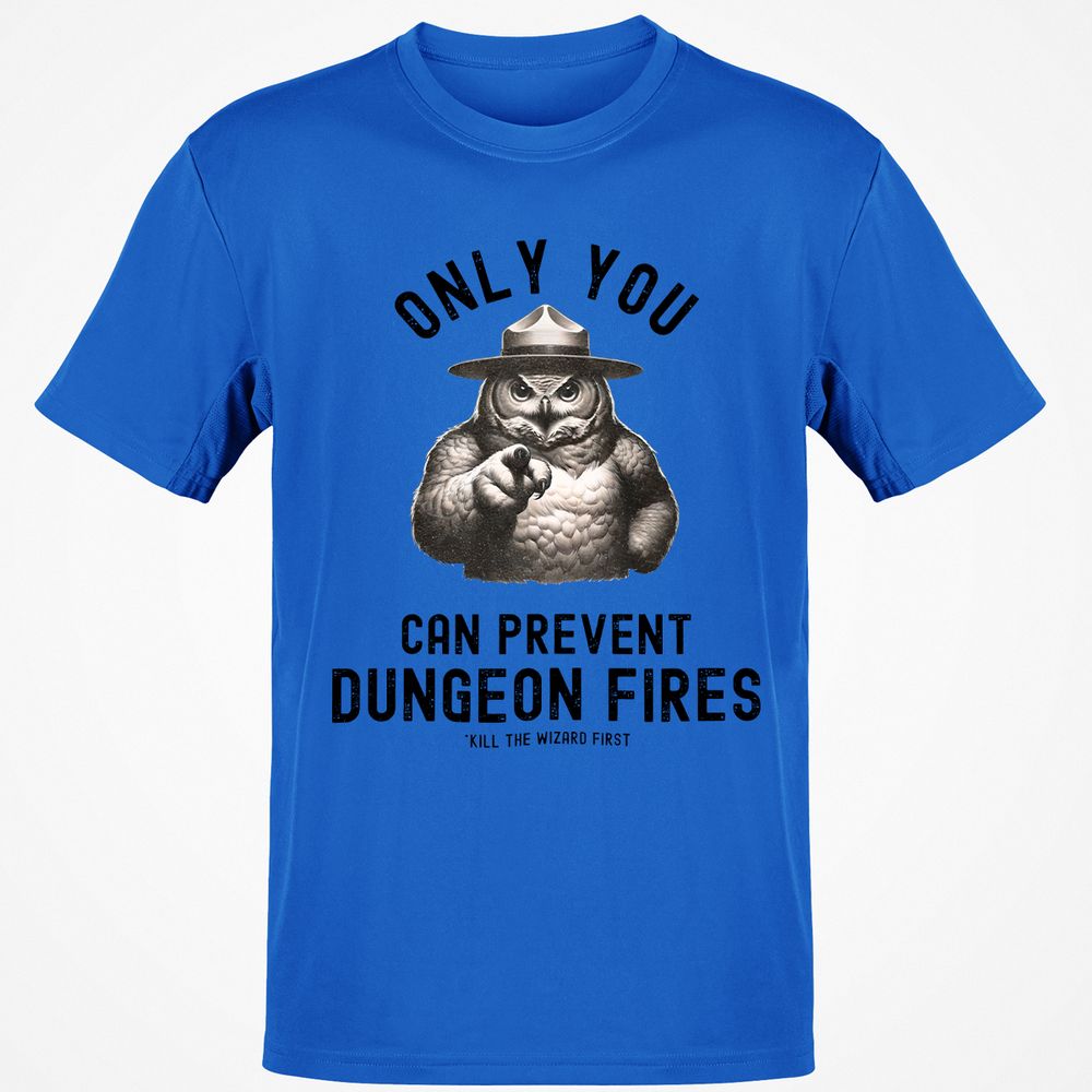 Only You Can Prevent Dungeon Fires Classic Unisex T-Shirt - Royal - 11