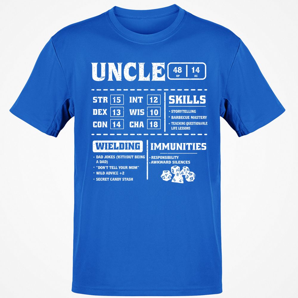 Uncle Stats Classic Unisex T-Shirt - Royal - 11