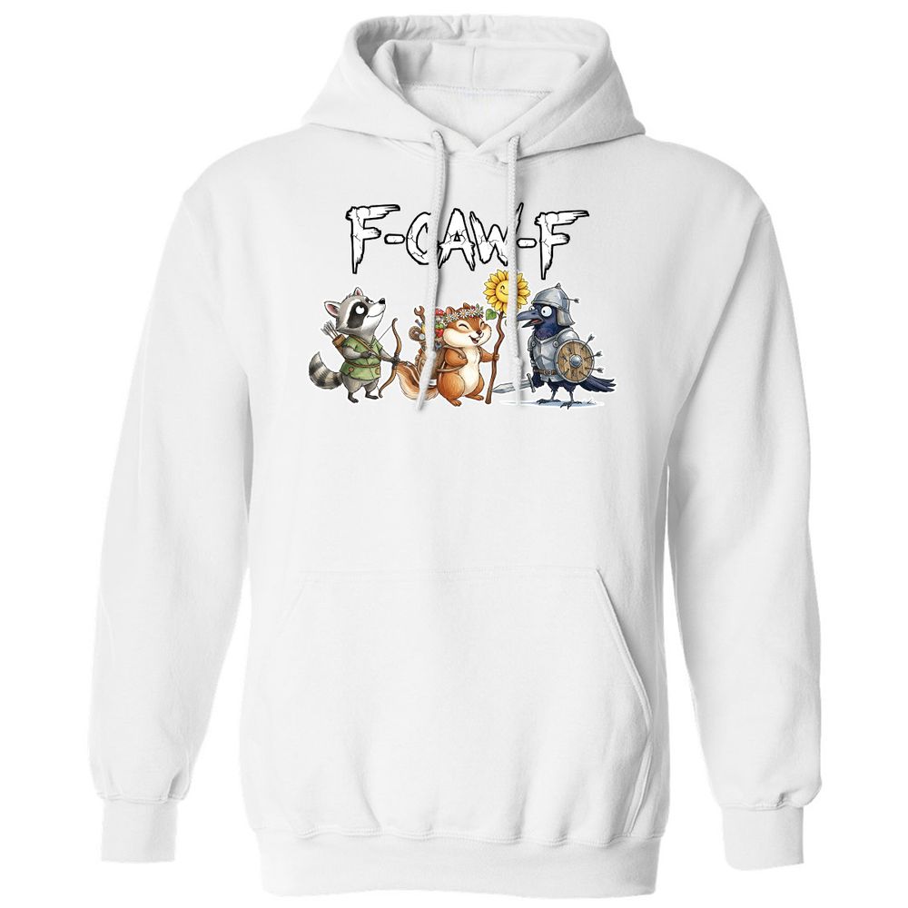 F-CAW-F Adventuring party Classic Unisex Hoodie - White - 11