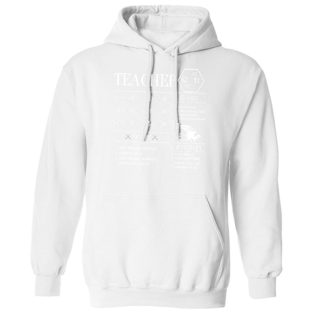 Teacher New Classic Unisex Hoodie - White - 11