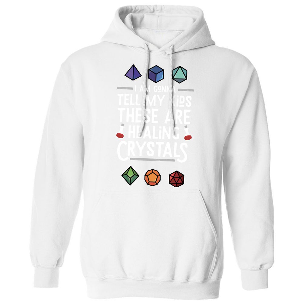 Healing Crystals Classic Unisex Hoodie - White - 11