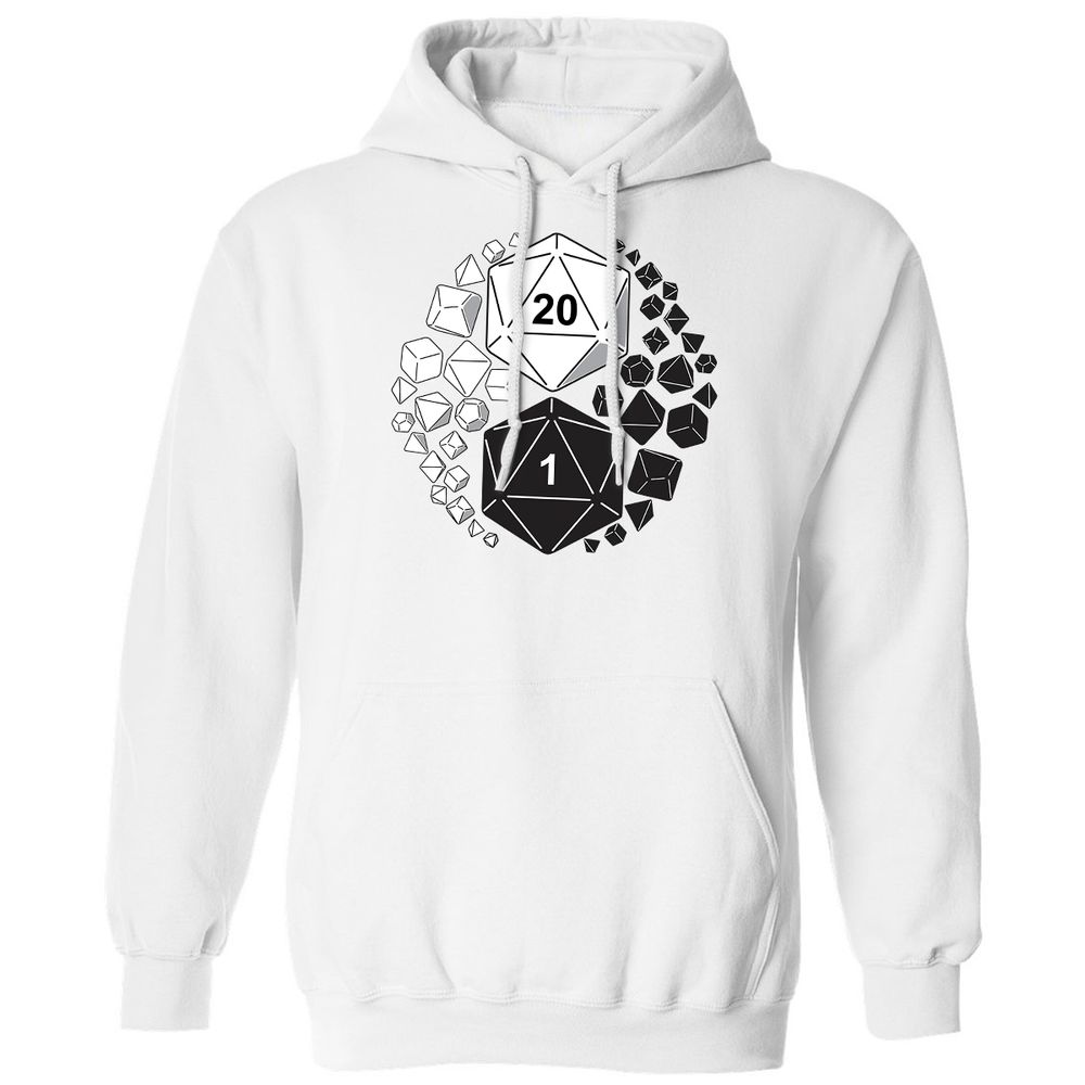 Gaming Yin Yang Classic Unisex Hoodie - White - 11