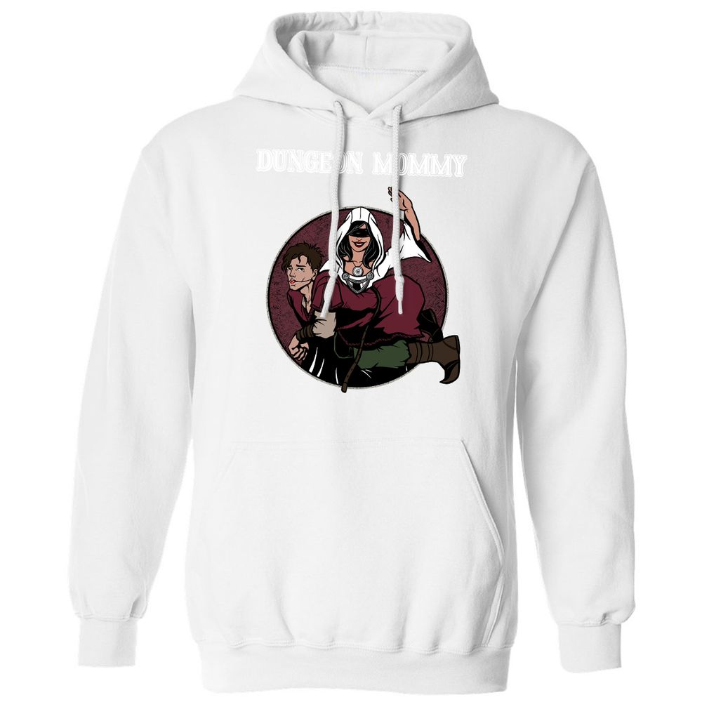 Dominant Dungeon Mommy Classic Unisex Hoodie - White - 11