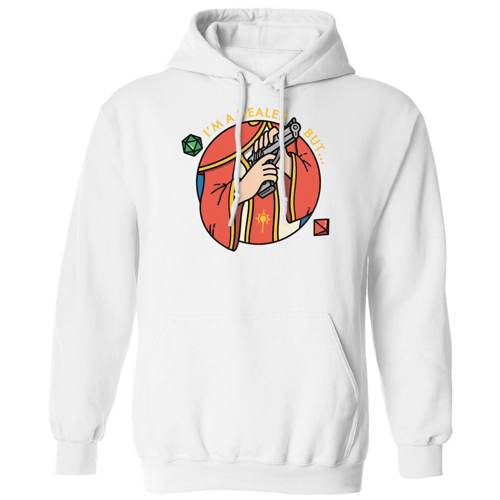 I'm A Healer But Classic Unisex Hoodie - White - 11