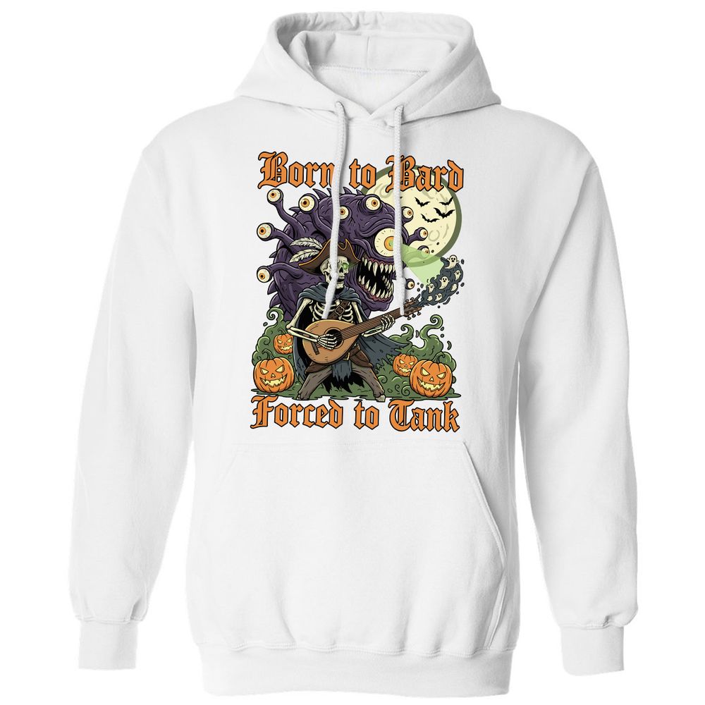 Born to Bard – Forced to Tank Classic Unisex Hoodie - White - 11
