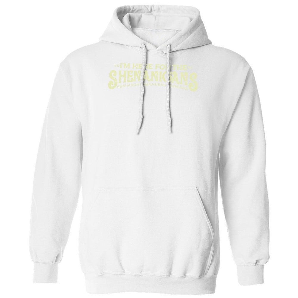 Here For The Shenanigans Classic Unisex Hoodie - White - 11